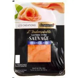 CAPITAINE COOK Saumon fumé d'Alaska sauvage 120g