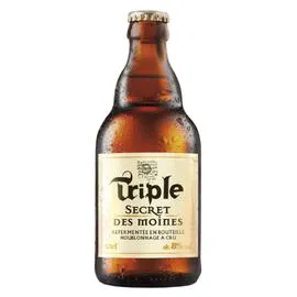 SECRET DES MOINES Bière blonde Triple 8%vol. 33cl
