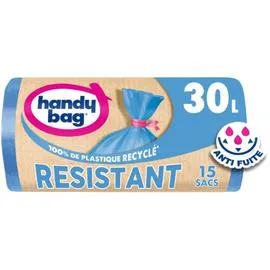 HANDY BAG Sac poubelle avec résistant 30L x15