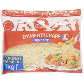 CARREFOUR CLASSIC' Emmental français râpé fondant 1kg