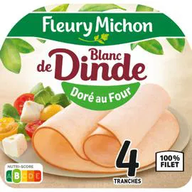 FLEURY MICHON Blanc de dinde doré au Four 160g