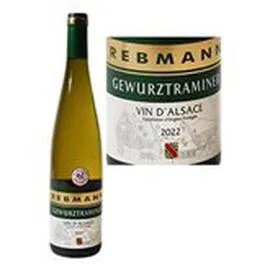 MARQUE REPÈRE, REBMANN AOC Alsace Gewurztraminer vin blanc 75cl