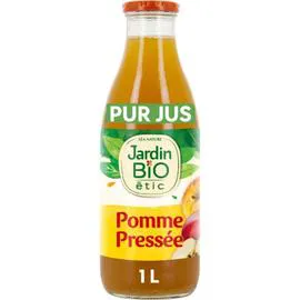 LÉA NATURE, JARDIN BIO ÉTIC Jus de pomme bio pur jus trouble 1l