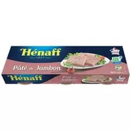 HÉNAFF Pâté de jambon 3x80g