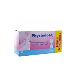 GILBERT, PHYSIODOSE Serum physiologique 40x5ml