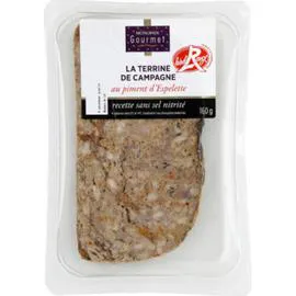 MONOPRIX GOURMET Terrine de campagne au piment d'Espelette 160g
