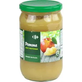 CARREFOUR Compote pomme avec morceaux 710g