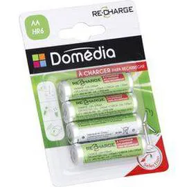 DOMÉDIA Piles à charger AA HR6 1,2 V x4