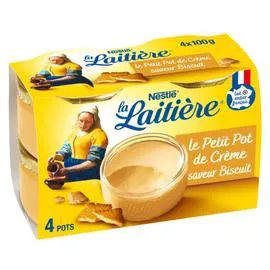 NESTLÉ, LA LAITIÈRE Crème dessert biscuit 4x100g