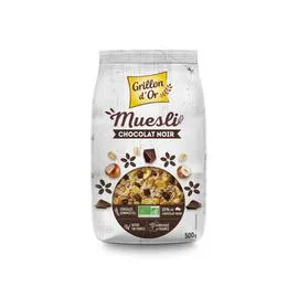 GRILLON D'OR Muesli Chocolat Noir & Noisettes Bio 500g