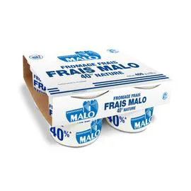 MALO Fromage frais nature 40% MG 4x100g