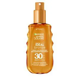 GARNIER, AMBRE SOLAIRE Spray-lait protecteur Ideal bronze SPF30 150ml