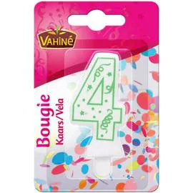 VAHINÉ Bougie anniversaire n° 0 n° 4 l'unité