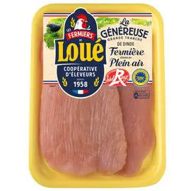 LOUÉ La Généreuse De Dinde Grandes Tranches De Filet x2 240g