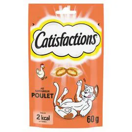 CATISFACTIONS Friandise pour chat au poulet 60g