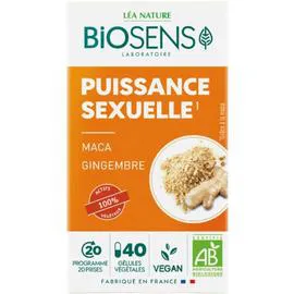 LÉA NATURE, BIOSENS Complément alimentaire puissance sexuelle Bio 17g