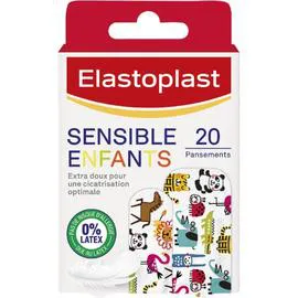 ELASTOPLAST Pansements Sensible Enfants Extra Doux Animaux x20