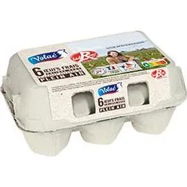 VOLAÉ Oeufs frais de poules élevées en plein air Label Rouge x6