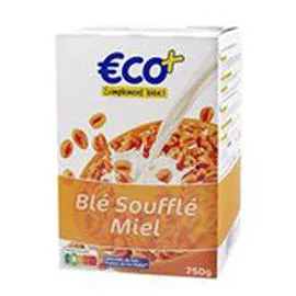 ECO+ Céréales blé soufflé Au miel 750g