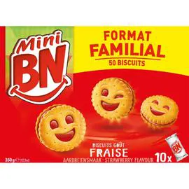 BN Biscuits Mini Goûter à la fraise 350g