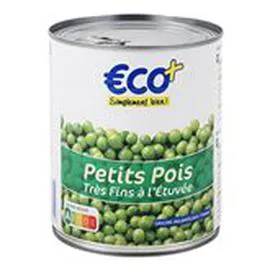 ECO+ Petits pois très fins 560g