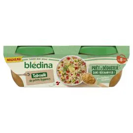BLÉDINA Bol taboulé de petits légumes - dès 8 mois 2x200g