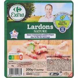 CARREFOUR EXTRA Lardons nature 2x100g