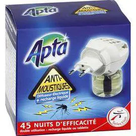 APTA Diffuseur électrique et recharge liquide anti-moustiques 33ml