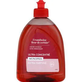 MONOPRIX Liquide Vaisselle Ultra Degraissant Framboise Fleur de Cerisier 500ml