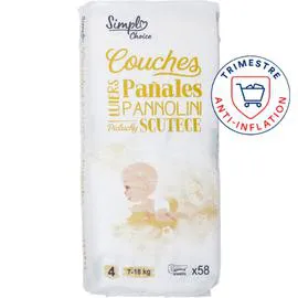 CARREFOUR SIMPL Couches taille 4, 7 x58