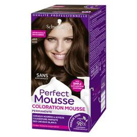 SCHWARZKOPF, PERFECT MOUSSE Coloration Permanente châtain 465 92,5ml