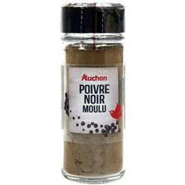 AUCHAN Poivre noir moulu 38g