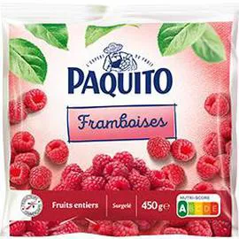 PAQUITO Framboises fruits entiers 450g