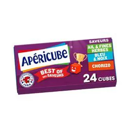 APÉRICUBE Fromage apéritif Best of des saveurs 125g