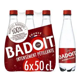BADOIT Eau gazeuse minérale rouge 6x50cl