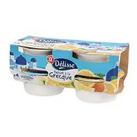 MARQUE REPÈRE, DÉLISSE Yaourts à la Grecque Citron 4x150g