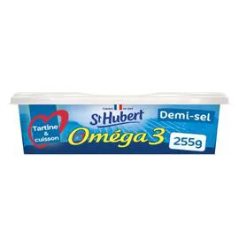 ST HUBERT Margarine Demi-Sel Oméga 3 Tartine et Cuisson OMEGA 3 255g