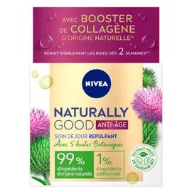 NIVEA, NATURALLY GOOD Soin visage anti-âge jour bardane Bio 50ml