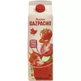 AUCHAN Gazpacho Soupe froide de légumes frais 1l