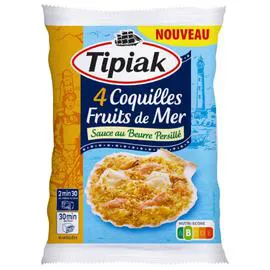 TIPIAK Coquilles fruits de mer 360g