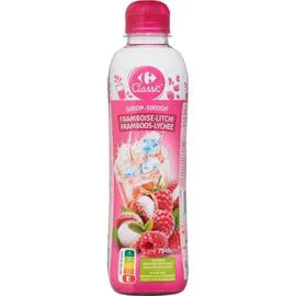CARREFOUR CLASSIC' Sirop framboise litchi 75cl
