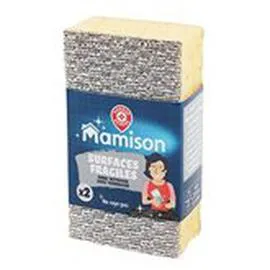 MARQUE REPÈRE, MAMISON Eponges grattantes Surfaces délicates x2 x2