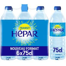 HÉPAR Eau minérale naturelle 6x75cl
