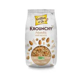 GRILLON D'OR Krounchy Amande & Avoine Sans Gluten Bio 500g