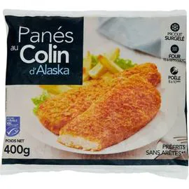  Poisson pané au colin d'Alaska 400g