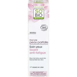 LÉA NATURE, SO'BIO ÉTIC Soin Yeux Lissant anti-fatigue à la Fleur de Lotus 15ml