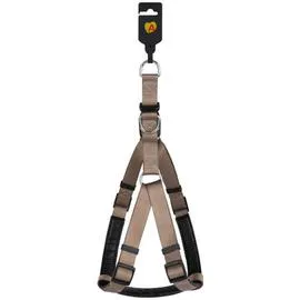 ANIMALIS Harnais Basic Confort T2 20mm et 57/75cm pour Chien Taupe 130g