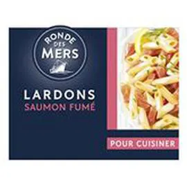 MARQUE REPÈRE, RONDE DES MERS Lardons de saumon fumé 90g
