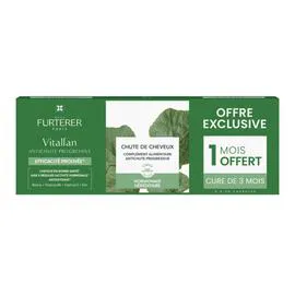 RENE FURTERER Vitalfan Antichute Progressive de Cheveux Complément Alimentaire Offre spéciale 3X30 Capsules l'unité