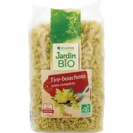 LÉA NATURE, JARDIN BIO ÉTIC Pâtes tire-bouchons semi-complets Bio 500g